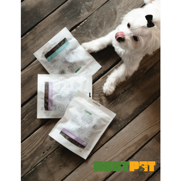 Nature's Protection Superior Care White Dogs Daily Oral Care Беззерновые лакомства для взрослых собак с белым окрасом с протеином насекомых, 150 г - 1