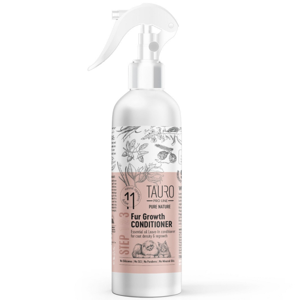 Tauro Pro Line Pure Nature Fur Growth спрей-кондиціонер для стимуляції росту шерсті собак та котів, 250 мл