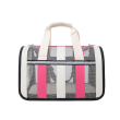 PAW COUTURE сумка-переноска для домашніх тварин, 48 x 27 x 27 см, розмір L, білий з рожевим
