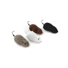 HIPPIE PET Игрушка для кошек Мышь обычная в ассортименте разноцветная