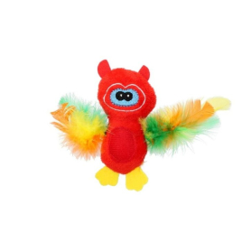 HIPPIE PET Игрушка для кошек Сова красная 10 см