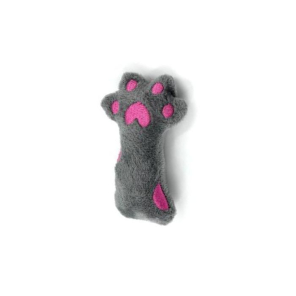 HIPPIE PET Игрушка для котов Лапка серая 10,5 см