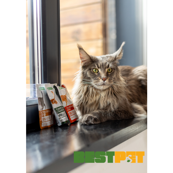 Nature's Protection Adult cats Sterilized Salmon with Herbs Влажный корм для стерилизованных кошек с лососем и травами, 100 г - 4