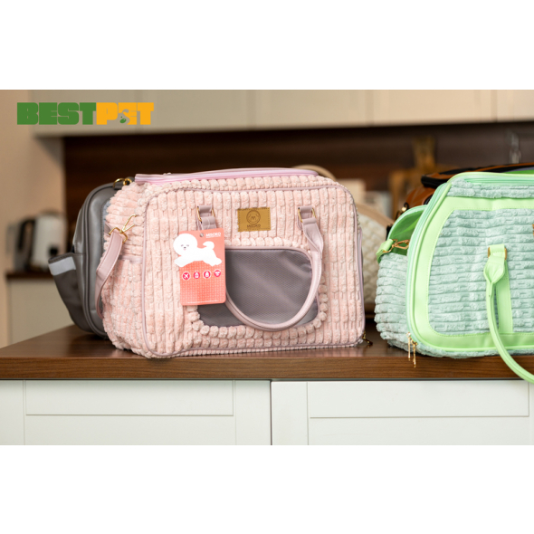MISOKO&amp;CO дорожня сумка для домашніх тварин, 41.5 x 23 x 28 см, рожева - 8