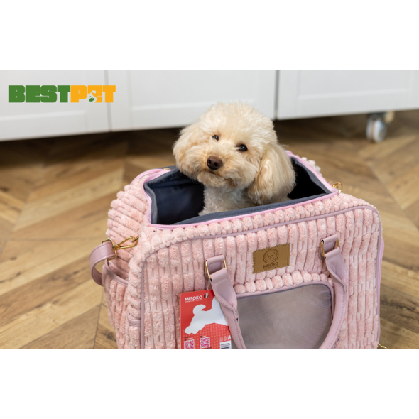 MISOKO&amp;CO дорожня сумка для домашніх тварин, 41.5 x 23 x 28 см, рожева - 2