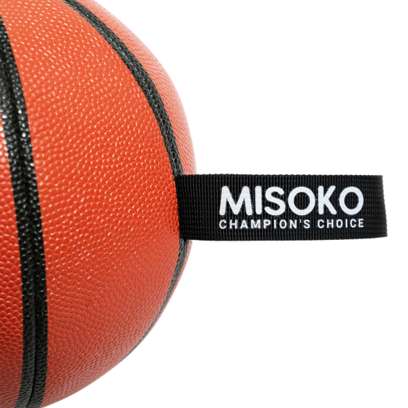 MISOKO Игрушка для собак, мяч надувной, в форме баскетбольного мяча, оранжевый, 18.5 см - 1