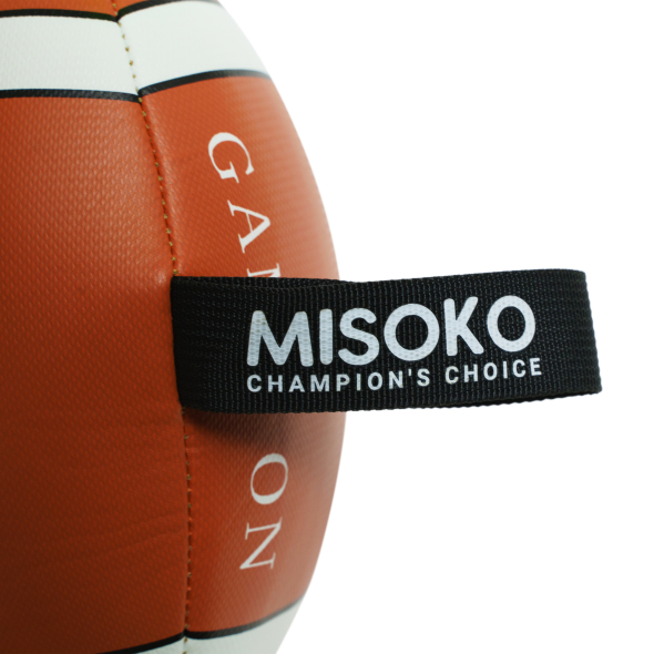 MISOKO&amp;CO Іграшка для собак, м&#039;яч надувний, у формі м&#039;яча для регбі, коричневий, 41 см - 1