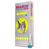 Bravecto Plus (Бравекто Плюс) Краплі від бліх, кліщів і глистів для котів вагою від 1,2 кг до 2,8 кг