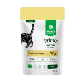 Nature's Protection Prime Kitten Chicken and Turkey Влажный корм для котят с курицей и индейкой, 85 г