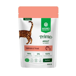 Nature's Protection Prime Sterilized Adult Cats Salmon and Trout Влажный корм для стерилизованных кошек с лососем и форелью, 300 г