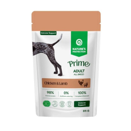 Nature's Protection Prime Immunity Support Adult Dogs Chicken and Lamb Вологий корм для собак для зміцнення імунітету з куркою і ягням, 85 г