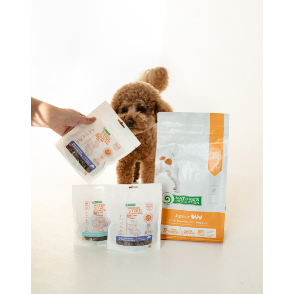Nature's Protection Junior All Breeds Сухий корм для цуценят усіх порід з м'ясом птиці, 2 кг - 3