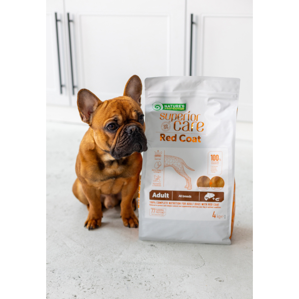 Nature's Protection Superior Care Red Coat Grain Free Salmon Adult All Breeds Сухой беззерновой корм для взрослых собак всех пород с рыжим окрасом с лососем, 4 кг - 2