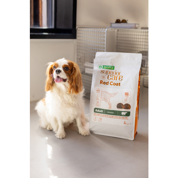 Nature's Protection Superior Care Red Coat Grain Free Lamb Adult All Breeds Сухой беззерновой корм для взрослых собак всех пород с рыжим окрасом с ягненком, 4 кг - 2