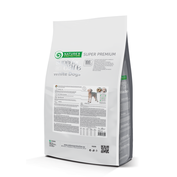Nature's Protection Superior Care White Dogs Grain Free Insect All Sizes&amp;Life Stages Сухий беззерновий корм для собак усіх розмірів і стадій життя з протеїном комах, 4 кг - 1