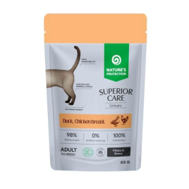 Nature's Protection Superior Care Urinary Grain Free Adult Cats with Duck, Chicken Breast and Cranberries Влажный корм для кошек для поддержки мочевыделительной системы с уткой, курицей и клюквой, 85 г