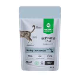 Nature's Protection Superior Care Weight Control Grain Free Adult Cats with Herring and Chicken Breast Влажный корм для кошек для контроля веса с сельдью и курицей, 85 г