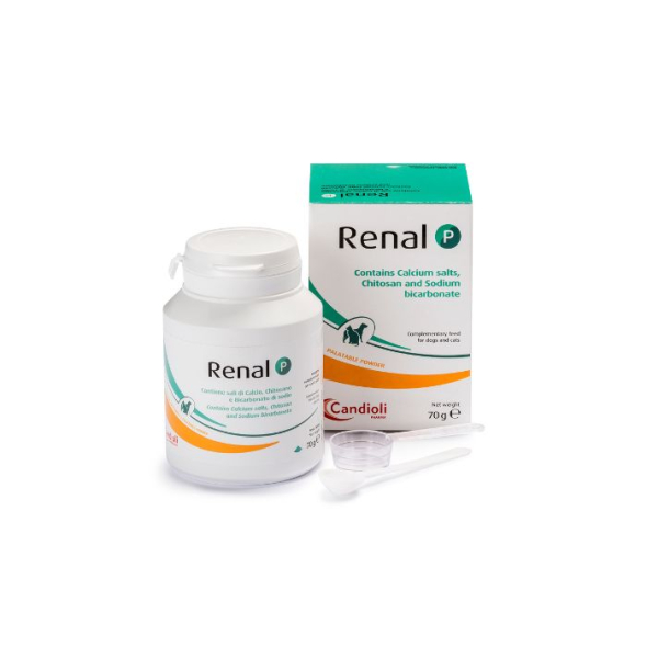 Candioli Renal P (Ренал P) Порошок для контролю фосфатемії у собак і котів, 70 г