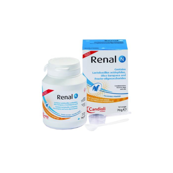 Candioli Renal N (Ренал N) Порошок для лікування хронічної ниркової недостатності у собак і котів, 70 г