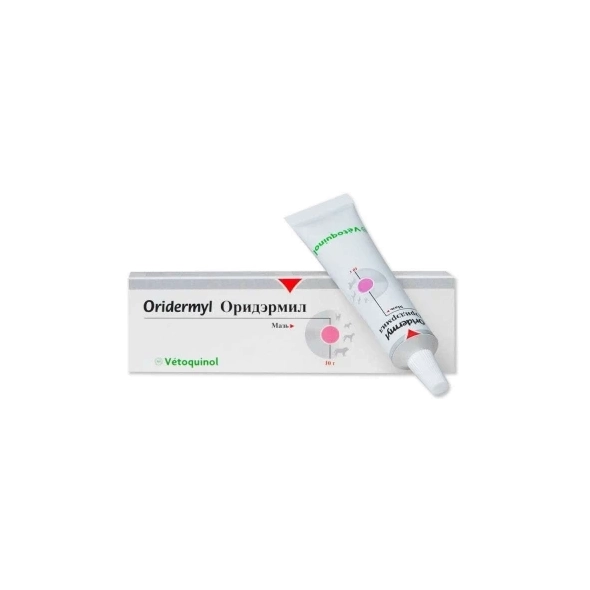 Vetoquinol Oridermyl (Оридермил) Мазь ушная, для лечения отитов и дерматитов, 10 г