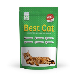 BEST CAT Наполнитель для кошачьего туалета силикагелевый Яблоко 3,6 л