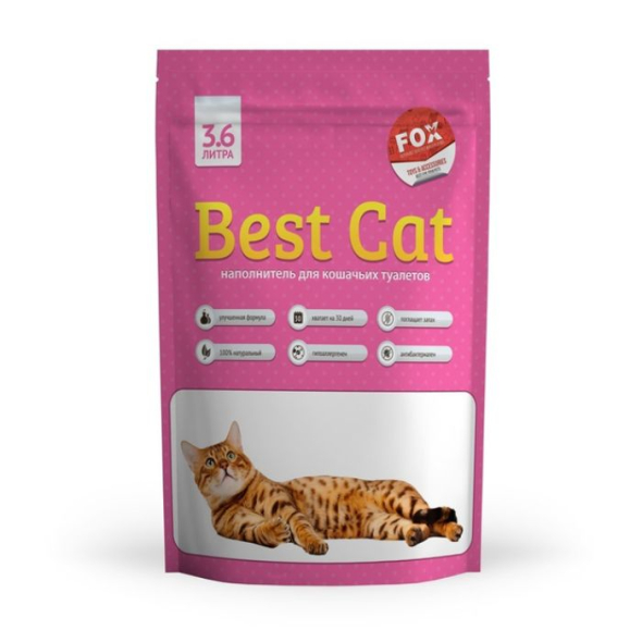 BEST CAT Наповнювач для котячого туалету силікагелевий Квіти 3,6 л