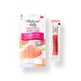 Natural Kitty Functional Creamy Treat Joint Care Кремовое лакомство с лососем для кошек 4 шт. по 12 г