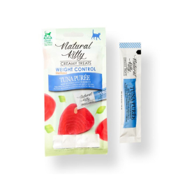 Natural Kitty Functional Creamy Treat Weight Control Кремовое лакомство с тунцем для кошек 4 шт. по 12 г