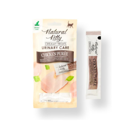 Natural Kitty Functional Creamy Treat Urinary Care Кремовое лакомство с курицей для кошек 4 шт. по 12 г