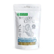 Ласощі для собак вуха кролика з рибою, Nature's Protection Superior Care Snacks For Dogs Rabbit Ears With Fish 75г
