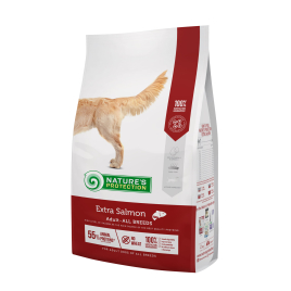 Nature's Protection Extra Salmon Adult All Breeds Сухой корм для взрослых собак всех пород с лососем, 12 кг (ПОВРЕЖДЕННАЯ УПАКОВКА)