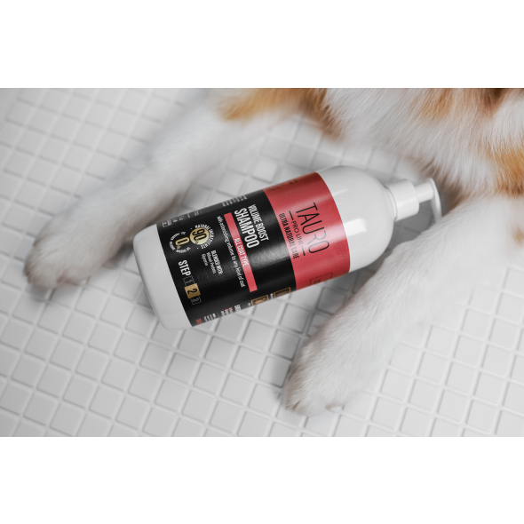 Шампунь для надання об&#039;єму шерсті собак та котів TAURO PRO LINE Ultra Natural Care Volume Boost Shampoo, 1000 мл - 1