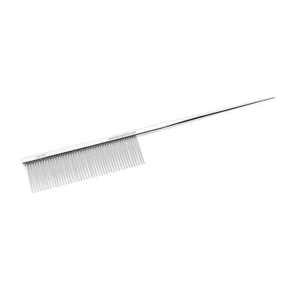 Tauro Pro Line Royal Collection Расческа металлическая с хвостиком, 19,3 см