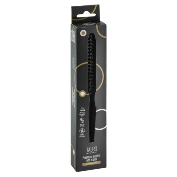 Tauro Pro Line Щітка, деревина бука, натуральна щетина кабана, чорна, довга, 23,5 см - 5