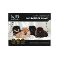 Tauro Pro Line Рушник з мікрофібри високопоглинальний з померанським шпіцем, 80 х 160 см