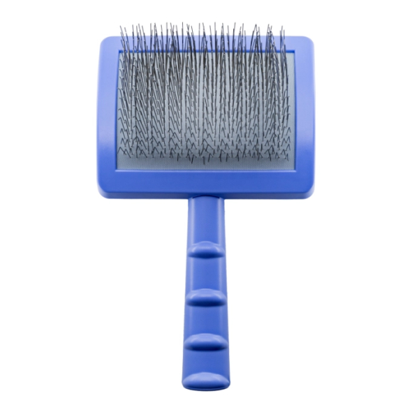 Tauro Pro Line Royal Щетка пластиковая тонкие и мягкие зубчики из нержавеющей стали 25 мм, фиолетовая, большая 17,5 x 10,6 x 6,2 см