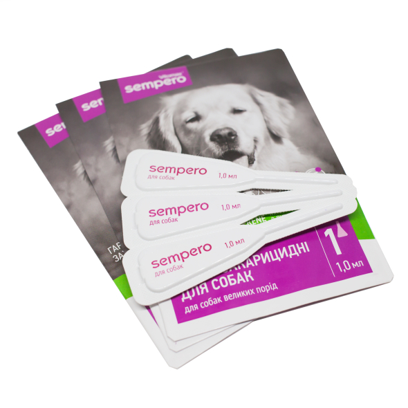 Vitomax Sempero Противоразитарные капли для собак больших пород, 1 мл, 1 пипетка - 2