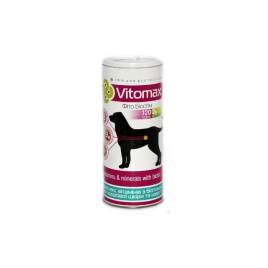 Vitomax Фіто Біостім вітамінний  комплекс З біотіном для здорової шкіри та шерсті у собак, 120 таблеток