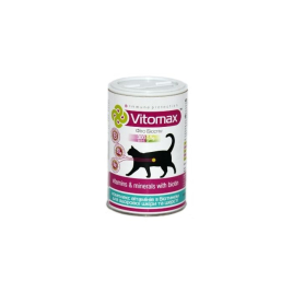 Vitomax Комплекс с биотином для красоты шерсти у котов, 300 таблеток