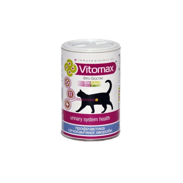 Vitomax Комплекс для профілактики сечокам'яної хвороби у котів, 300 таблеток