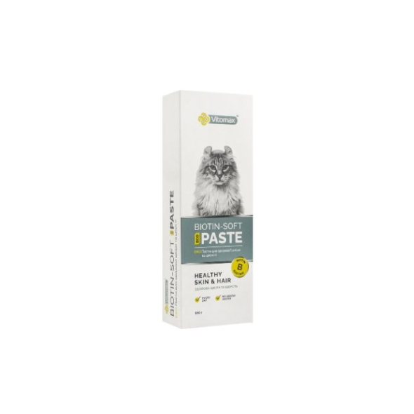 Vitomax Eco Паста для здорової шкіри та шерсті котів, 100 г - 1