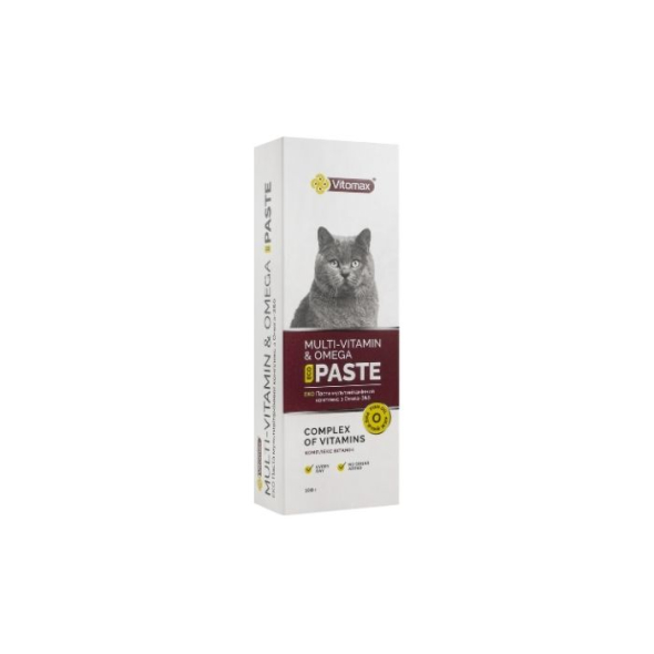 Vitomax Eco Паста мультивітамінна з Омега-3+6 для котів, 100 г - 1