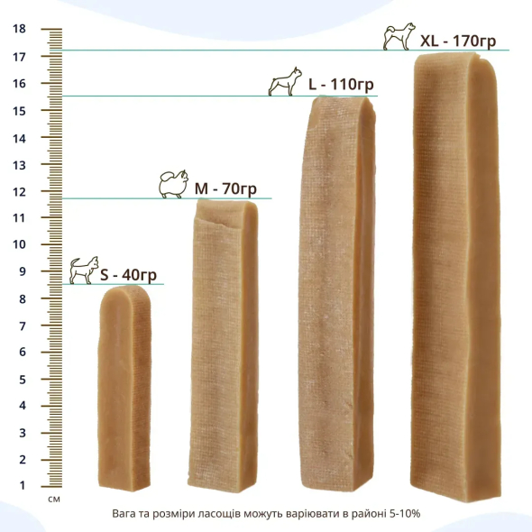 HealthyDoggo Chew Himalayan Cheese Гімалайський сир чхурпі для собак, розмір S, 40 г - 6
