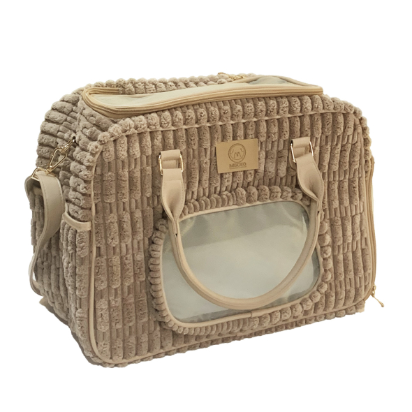 MISOKO&amp;CO дорожня сумка для домашніх тварин, 41.5 x 23 x 28 см, світло-коричнева - 1