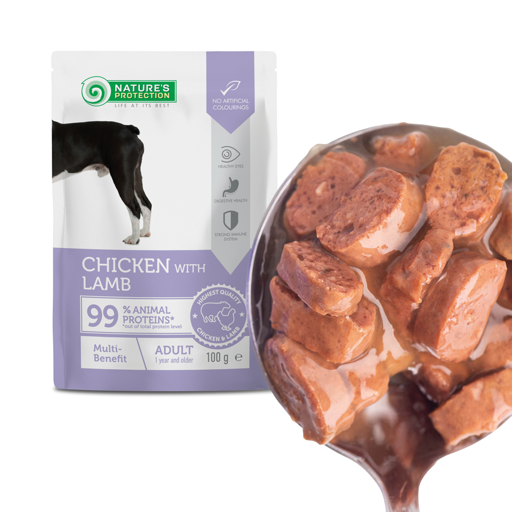 Nature's Protection Adult Multi-benefit Chicken with Lamb Влажный
