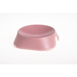 FIBOO пласка миска Flat Bowl, без антиковзких накладок, рожевий